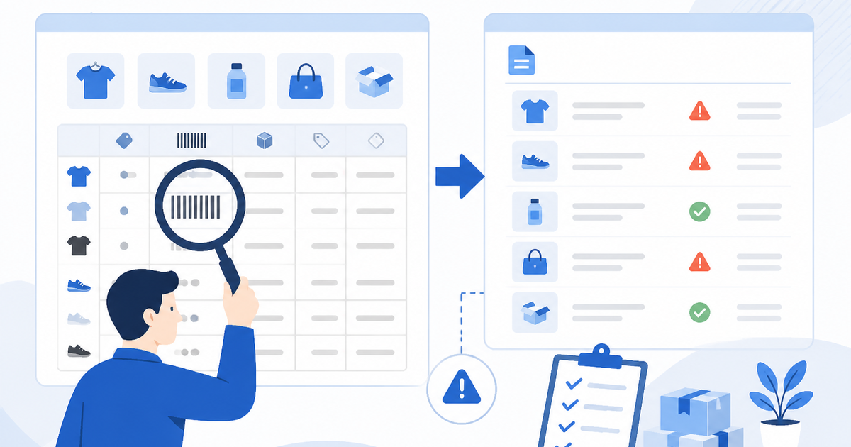 Google Merchant Centerでmissing_gtinが出たときに、Shopifyで確認する商品データ のアイキャッチ
